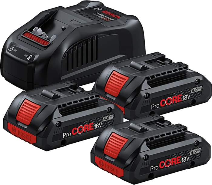 Bosch Professional ProCORE Starterset 18V, 4.0Ah, Li-Ionen, 3 Akkus [12.0Ah] [216Wh]
