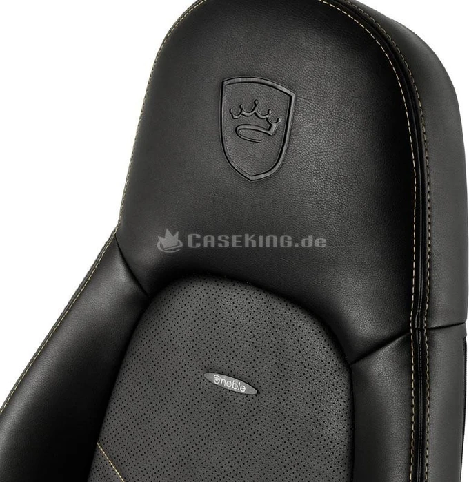 noblechairs Icon Gamingstuhl, schwarz/gold