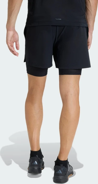 adidas D4T 2in1 Hose kurz schwarz (Herren) (KF6431) – Bild 2 von 8
