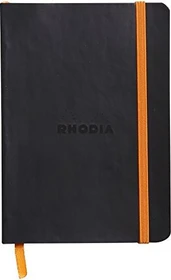 Rhodia Rhodiarama Notizbuch, A6, liniert, Softcover, schwarz, 72 Blatt