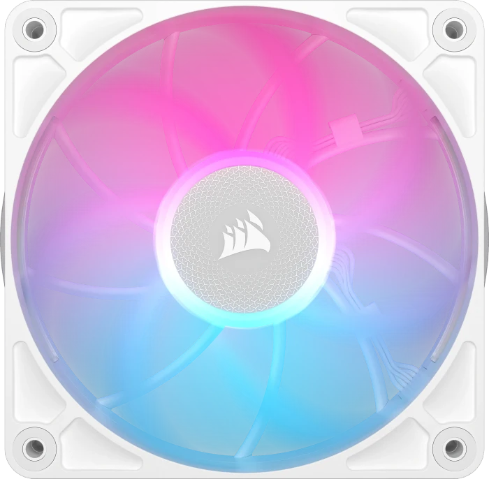 Corsair iCUE LINK RX120 Max RGB Starter Kit, weiß, LED-Steuerung, 120mm, 3er-Pack