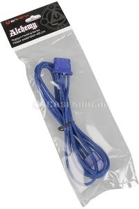 BitFenix Alchemy 4-Pin Molex Verlängerung 45cm, sleeved blau/blau