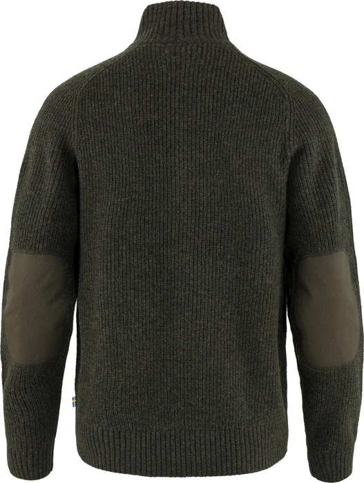 Fjällräven Övik Zip Strickjacke dark olive (Herren)