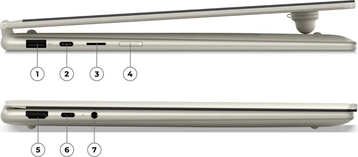Lenovo Yoga 7a 2-in-1 16AGP11, Seashell, Ryzen AI 7 445, 32GB RAM, 1TB SSD, DE