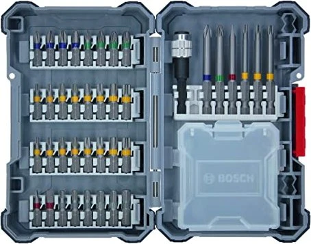 Bosch Professional Pick and Click Extra Hard Bitset inkl. Werkzeugbox, 40-tlg.
