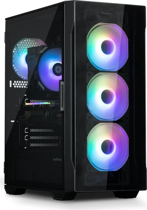 Zalman i3 Neo TG, schwarz, Glasfenster