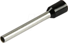 Vogt Aderendhülse 1.50 mm² Teilisoliert Schwarz 500 Stück