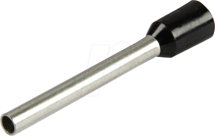 Vogt Aderendhülse 1.50 mm² Teilisoliert Schwarz 500 Stück