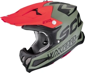Scorpion VX-22 Air Mips Uptown matt grün/schwarz/rot