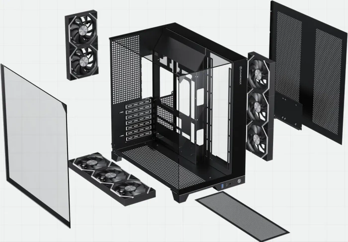 GameMax Infinity Pro BK, Glasfenster