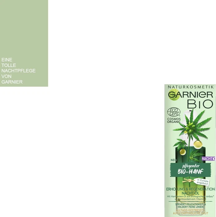 Garnier Bio-Hanf Erholung & Regeneration Nacht-Öl, 30ml