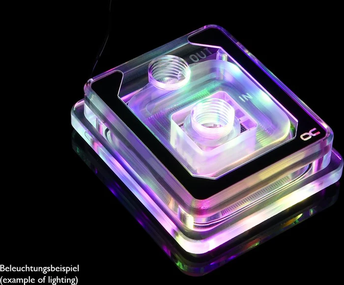 Alphacool Eisblock Aurora XP³ Light schwarz, Acryl