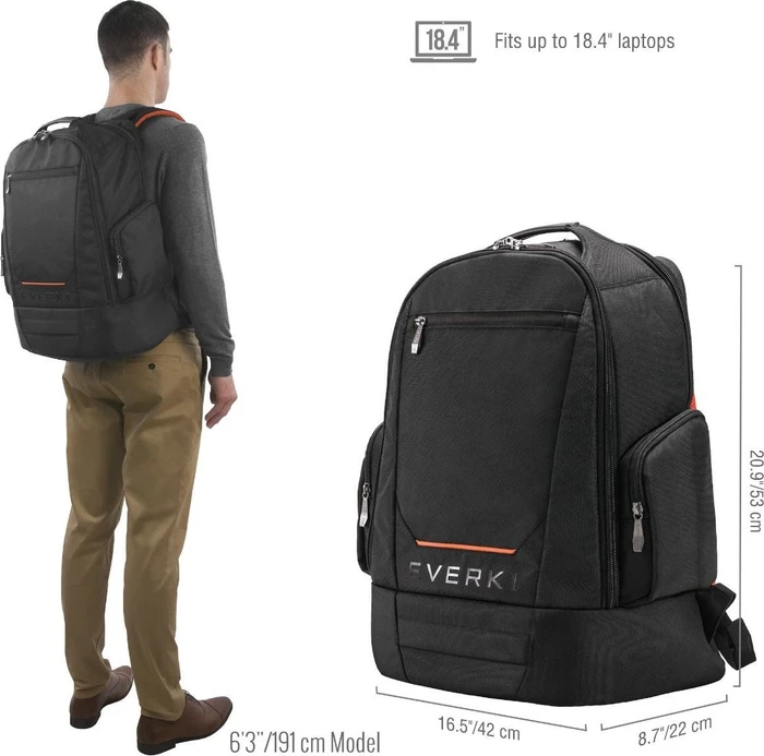 Everki ContemPRO 117 18.4" Laptop-Rucksack, schwarz