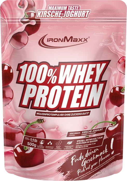 IronMaxx 100% Whey Protein Cherry Yoghurt 500g