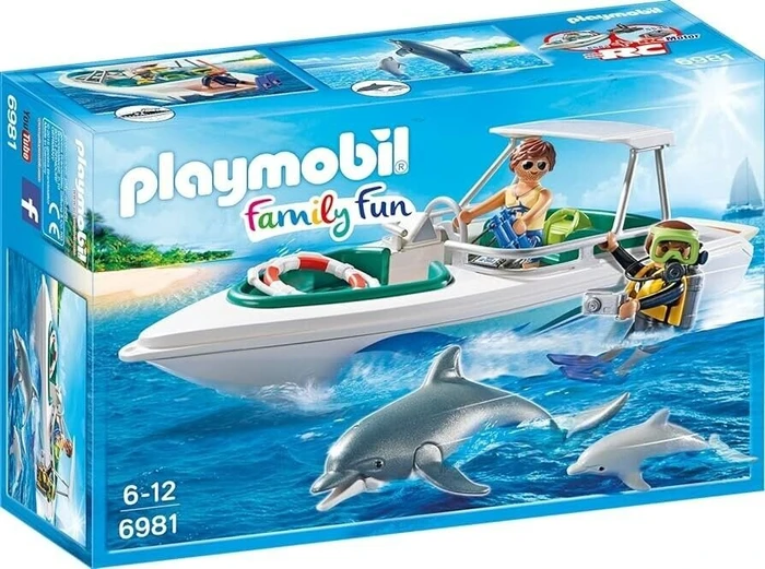 playmobil Family Fun Tauchausflug mit Sportboot