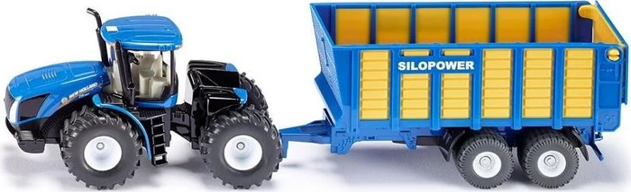 SIKU Farmer New Holland Knicklenker mit Silagewagen