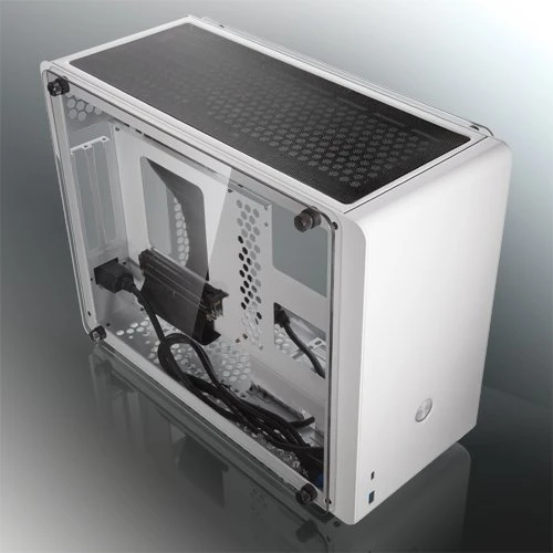 Raijintek Ophion Evo, weiß, Glasfenster, Mini-ITX