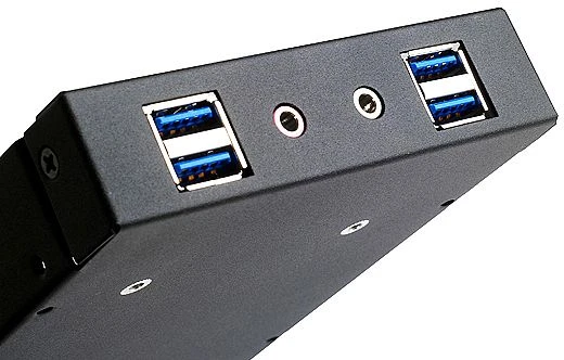 SilverStone FP32B-E, 3.5" Multifunktionspanel, schwarz