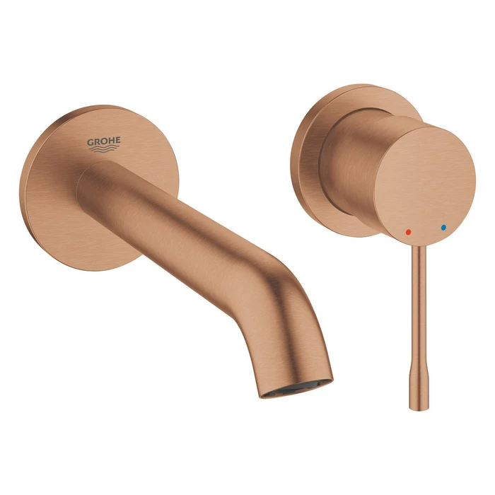 Grohe Essence 2-Loch-Waschbeckenarmatur warm sunset gebürstet