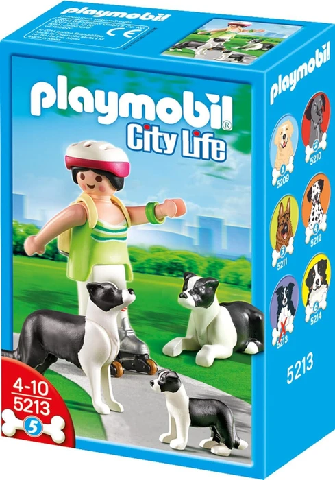 playmobil City Life Border Collie-Familie