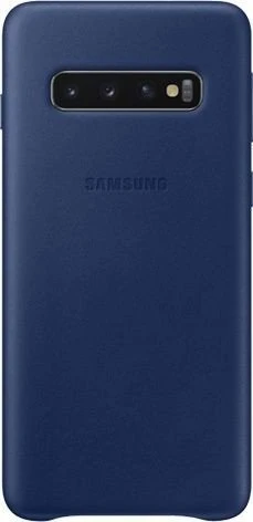 Samsung Leather Cover für Galaxy S10 navy blau
