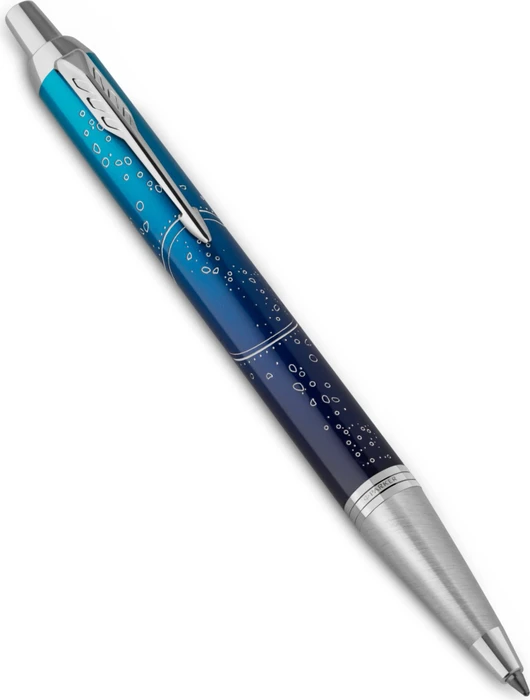 Parker IM Special Edition The Last Frontier Kugelschreiber submerge blue lacquer/chrome trim, Geschenkbox