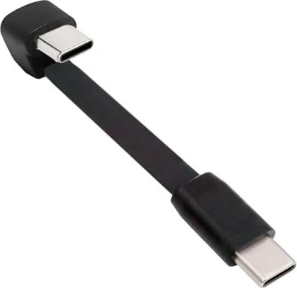 chenyang USB Kabel, Angled Flat Cable, USB 2.0, 480Mb/s, 65W, USB-C [Stecker] auf USB-C [Stecker], 180° U-Form gewinkelt, 6cm