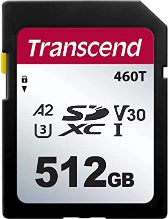 Transcend SDC460T R100/W85 512GB, UHS-I U3, A2