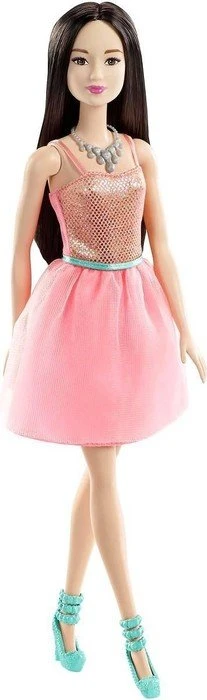 Mattel Barbie - Glitzer Kleid koralle