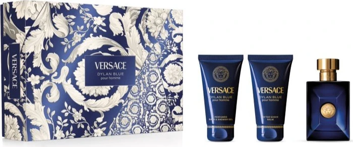 Versace Dylan Blue Pour Homme EdT 50ml + Duschgel 50ml + Aftershave 50ml Duftset