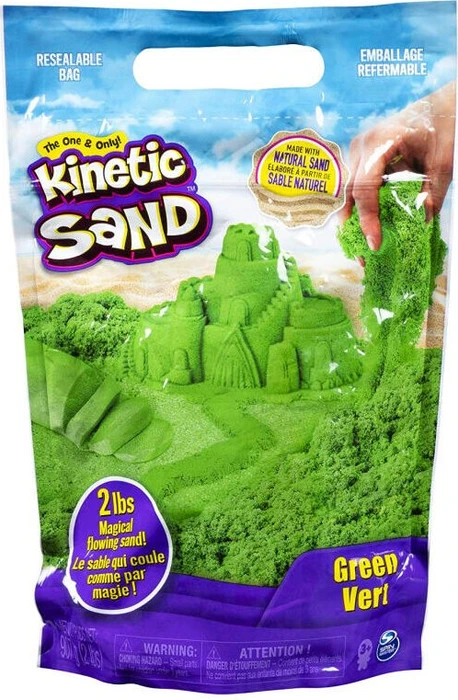 Spin Master Kinetic Sand Kinetic Colour Bag grün