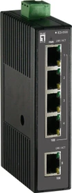 LevelOne IES-05 Industrial Railmount Switch, 5x RJ-45 (IES-0500)