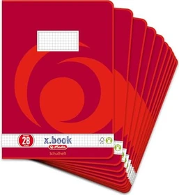 Herlitz x.book Schulheft, A4, Lineatur 28, 16 Blatt