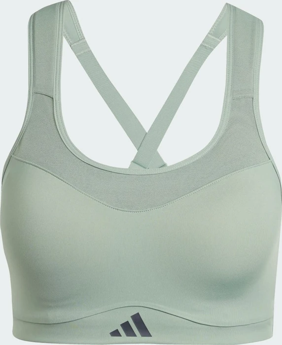 adidas TLRD Impact Training High Support Sport-BH silver green (Damen)