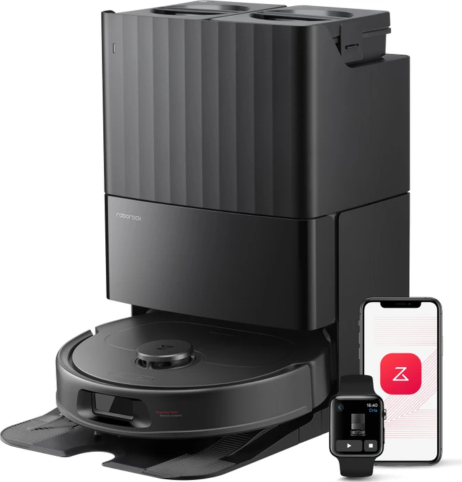 Roborock QV 35S Saug-/Wischroboter schwarz inkl. Absaug-/Reinigungsstation