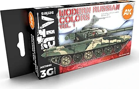 AK-Interactive 3rd Gen Acrylic Colors AFV Series Modern Russian Colors Vol1 Farbset, 6-tlg.