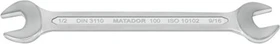 Matador 0100 Doppelmaulschlüssel zöllig, 1/2"x9/16"x188mm