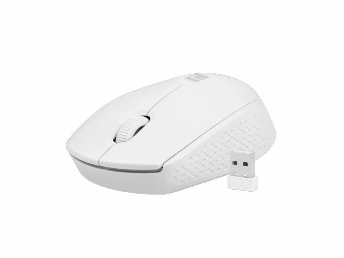 Natec Stork Wireless Mouse weiß, USB