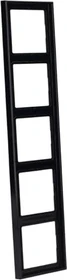 Jung Serie LS 990 Rahmen 5-fach, schwarz