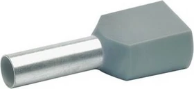 Klauke Isolierte Zwillingsaderendhülsen 2x 4mm² grau, 100 Stück