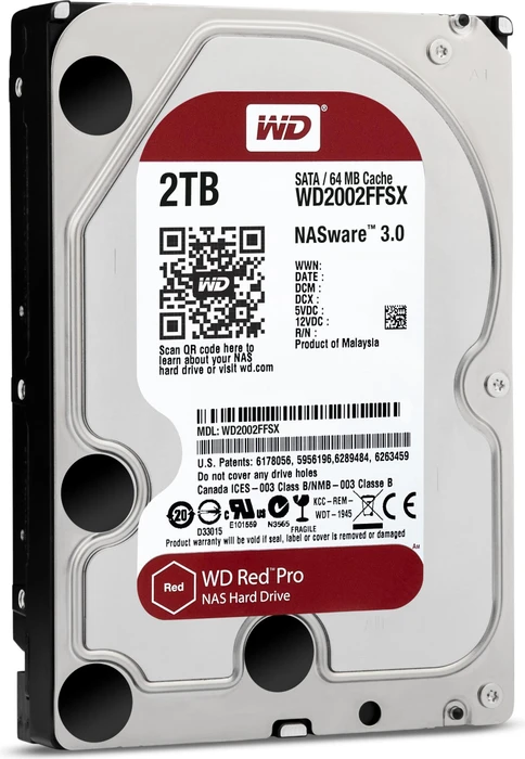 Western Digital WD Red Pro 2TB, 24/7, 512e / 3.5" / SATA 6Gb/s