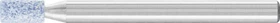 Pferd ZY 0306 3 AWCO 80 J5V TOUGH Zylinderstift Schleifstift K80, 3x6mm, 10 Stück