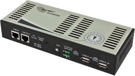 Allnet Desktop Gigabit PoE-Splitter, 2x RJ-45, LTPoE++ PD