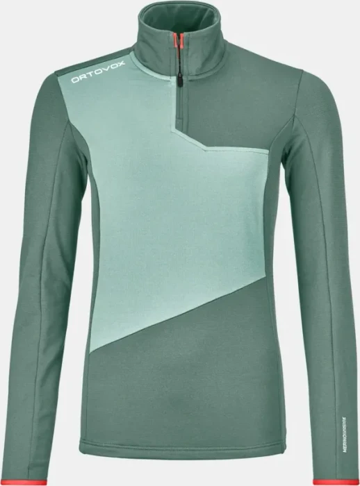 Ortovox Fleece Light Zip Neck Funktionsjacke arctic grey (Damen)