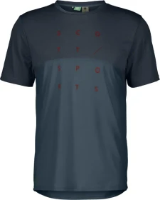 Scott Trail Flow DRI Trikot kurzarm dark blue/metal blue (Herren)