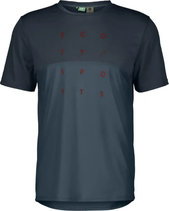 Scott Trail Flow DRI Trikot kurzarm dark blue/metal blue (Herren)