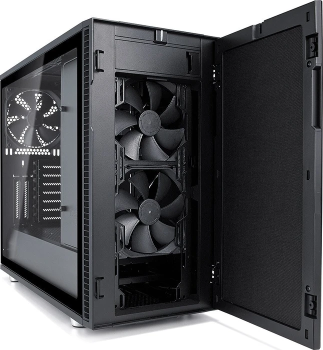 Fractal Design Define R6 Blackout TG, Glasfenster, schallgedämmt