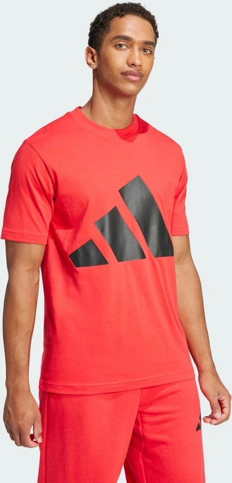adidas Essentials Big Logo T-Shirt kurzarm pure ruby/black (Herren)