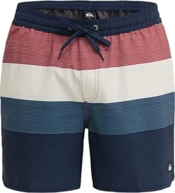 Quiksilver Stretch Scallop Volley 16" Badeshorts dark navy/tijuana (Herren)