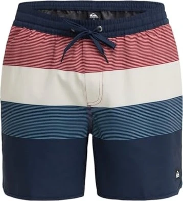 Quiksilver Stretch Scallop Volley 16" Badeshorts dark navy/tijuana (Herren)